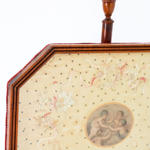 PAIR OF SATINWOOD EXQUISITELY EMBROIDERED POLE SCREENS - ADDITIONAL PHOTO 7