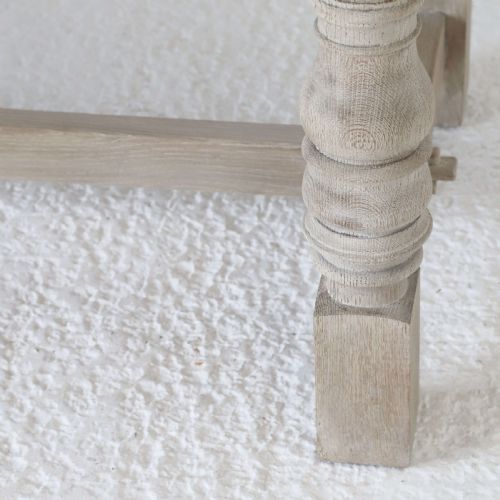 BLEACHED FRENCH OAK C 1930 REFECTORY STYLE FARMHOUSE TABLE SITS 68 - ADDITIONAL PHOTO 7