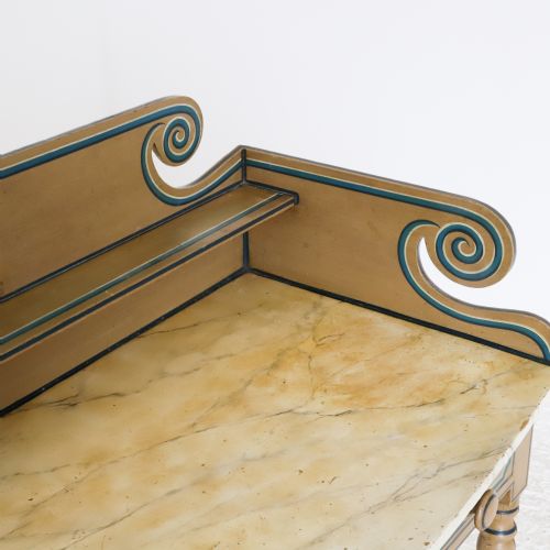 REGENCY PAINTED PINE WASHSTAND TABLE ORIGINAL CONDITION - ADDITIONAL PHOTO 19