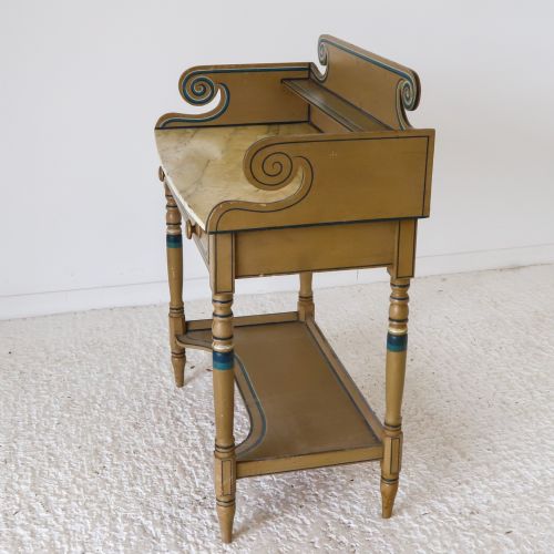 REGENCY PAINTED PINE WASHSTAND TABLE ORIGINAL CONDITION - ADDITIONAL PHOTO 21