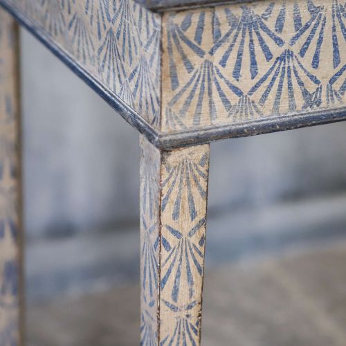 ANTIQUE ENGLISH GEORGIAN CONSOLE TABLE UNIQUE HAND PAINTED FAUX MARBLE DECORATIVE BASE - ADDITIONAL PHOTO 9