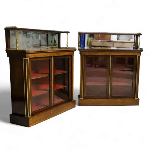 pair of 19th century regency period rosewood chiffoniers circa 1810 - CATEGORY: ANTIQUE BOOKCASES - DATED REGENCY