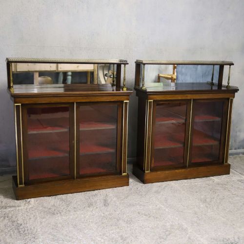 PAIR OF 19TH CENTURY REGENCY PERIOD ROSEWOOD CHIFFONIERS CIRCA 1810 - ADDITIONAL PHOTO 1