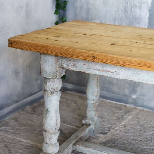 19TH CENTURY PINE FARMHOUSE DINING TABLE - ADDITIONAL PHOTO 8