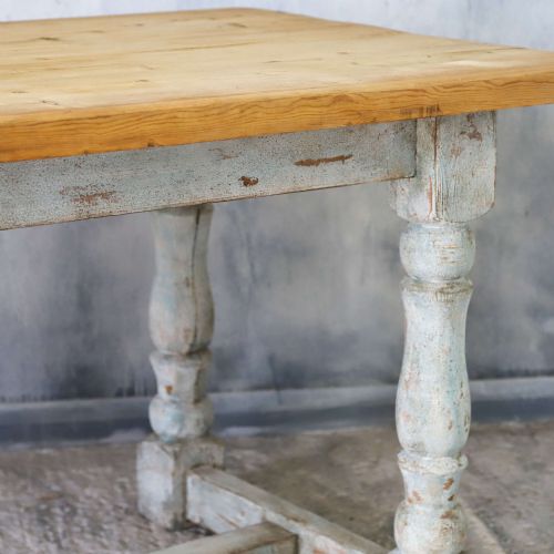 19TH CENTURY PINE FARMHOUSE DINING TABLE - ADDITIONAL PHOTO 9