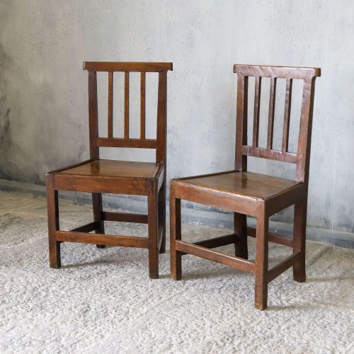 VERY SMART PAIR OF 19TH CENTURY ENGLISH OAK HALL CHAIRS - ADDITIONAL PHOTO 2