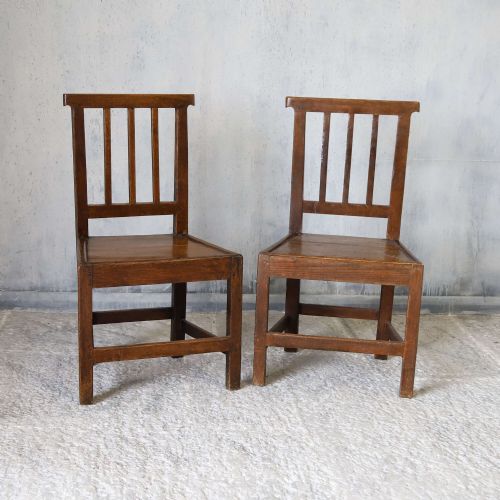 VERY SMART PAIR OF 19TH CENTURY ENGLISH OAK HALL CHAIRS - ADDITIONAL PHOTO 3