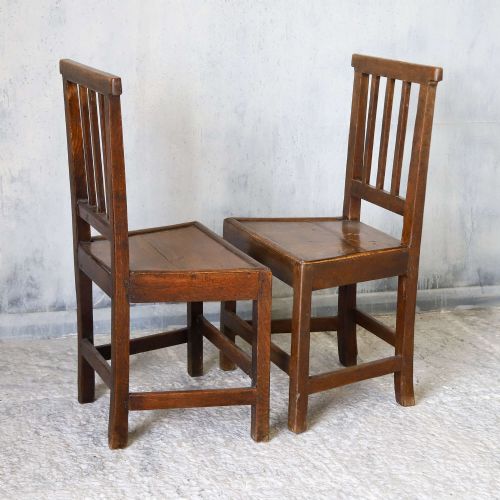 VERY SMART PAIR OF 19TH CENTURY ENGLISH OAK HALL CHAIRS - ADDITIONAL PHOTO 5