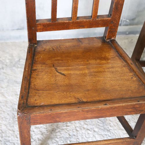 VERY SMART PAIR OF 19TH CENTURY ENGLISH OAK HALL CHAIRS - ADDITIONAL PHOTO 7