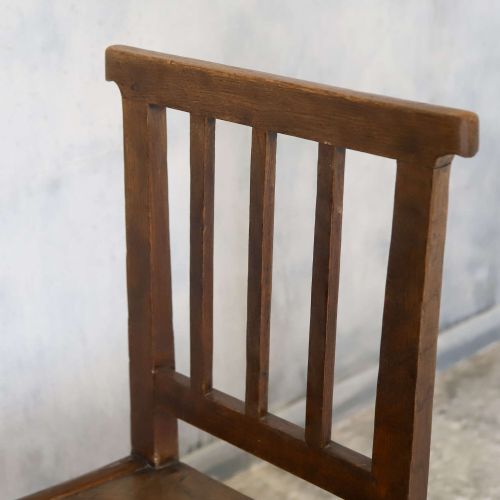 VERY SMART PAIR OF 19TH CENTURY ENGLISH OAK HALL CHAIRS - ADDITIONAL PHOTO 9