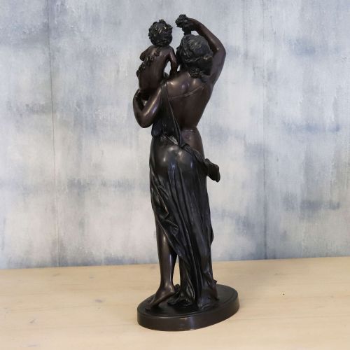 19TH CENTURY BRONZE OF VENUS AND CUPID BY PAUL MILE MACHAULT 18001886 - ADDITIONAL PHOTO 4