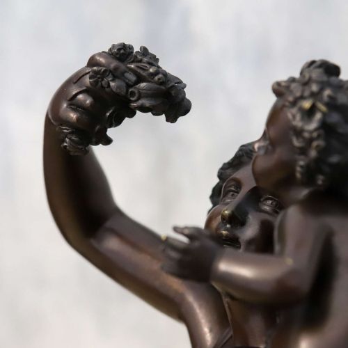 19TH CENTURY BRONZE OF VENUS AND CUPID BY PAUL MILE MACHAULT 18001886 - ADDITIONAL PHOTO 7