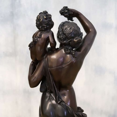 19TH CENTURY BRONZE OF VENUS AND CUPID BY PAUL MILE MACHAULT 18001886 - ADDITIONAL PHOTO 8