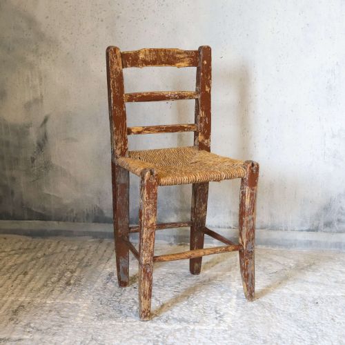 19THCENTURY IRISH SGN ASH CHAIR WITH PLAITED STRAW SEAT - ADDITIONAL PHOTO 1