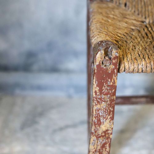 19THCENTURY IRISH SGN ASH CHAIR WITH PLAITED STRAW SEAT - ADDITIONAL PHOTO 6