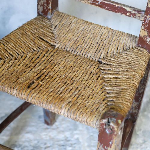 19THCENTURY IRISH SGN ASH CHAIR WITH PLAITED STRAW SEAT - ADDITIONAL PHOTO 8