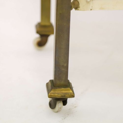 EARLY 20TH CENTURY FRENCH BRASS ARABESCATO VIOLA MARBLE NIGHTSTAND - ADDITIONAL PHOTO 11