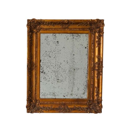 ENGLISH COUNTRY HOUSE OIL GILT MIRROR WITH FOXED PLATE EARLY 19TH CENTURY CIRCA 1830