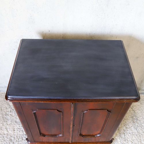 ENGLISH WORKS OFFICE CUPBOARD C1880 WITH DRAWERS CUPBOARD STORAGE HIDDEN REAR DOOR - ADDITIONAL PHOTO 6