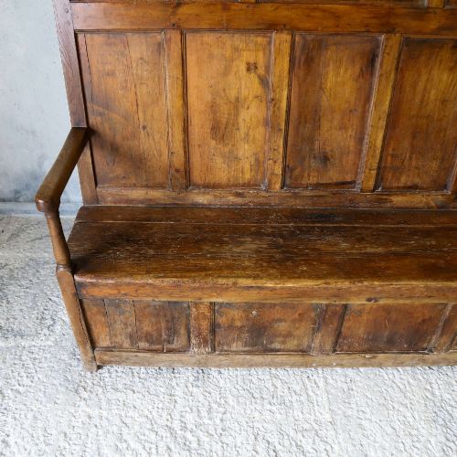 GEORGIAN PANELBACK HIGHBACK SETTLE - ADDITIONAL PHOTO 6