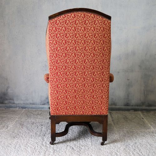 MID19THCENTURY ENGLISH CAROLEAN STYLE WING ARMCHAIR WITH PROVENANCE - ADDITIONAL PHOTO 14