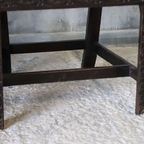 SCOTTISH CARVED OAK SIDE CHAIRS UPHOLSTERED IN ZOFFANY FABRIC 17801810 - ADDITIONAL PHOTO 6