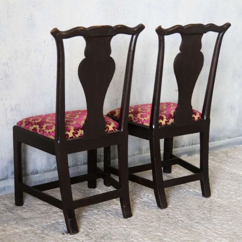 SCOTTISH CARVED OAK SIDE CHAIRS UPHOLSTERED IN ZOFFANY FABRIC 17801810 - ADDITIONAL PHOTO 8