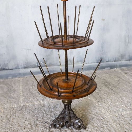 VICTORIAN COTTON REEL DISPLAY TREE WITH FOUR TIERS ENGLISH SHOP FITTING C1890 - ADDITIONAL PHOTO 4