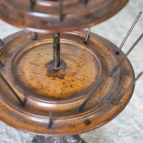 VICTORIAN COTTON REEL DISPLAY TREE WITH FOUR TIERS ENGLISH SHOP FITTING C1890 - ADDITIONAL PHOTO 8