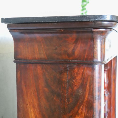 19TH C ALL ORIGINAL FRENCH SECRTAIRE ABATTANT CABINET MARBLE TOP SECRET DRAWERS - ADDITIONAL PHOTO 7