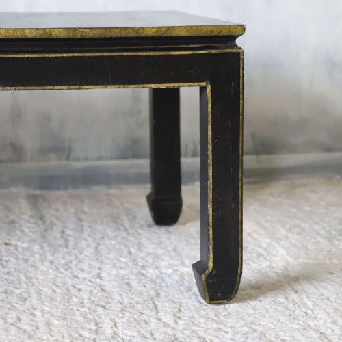 20TH CENTURY ENGLISH JAPANNED COFFEE TABLE WITH DECORATIVE PAINTED SCENES - ADDITIONAL PHOTO 8