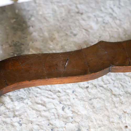 WILLIAM MARY ERA STOOL WITH BARLEYSUGAR LEGS OYSTERVENEERED STRETCHER C 1795 - ADDITIONAL PHOTO 4