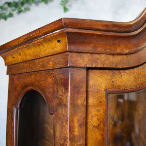 DUTCH WALNUTVENEERED BOOKCASE WITH GLAZED UPPER CABINET CIRCA 1920S - ADDITIONAL PHOTO 13
