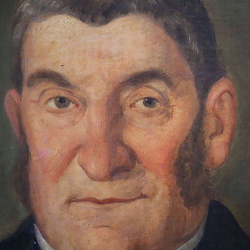 ANTIQUE OIL PORTRAIT OF GIROLAMO LUXARDO ITALIAN NOBLEMAN CIRCA 1840 - ADDITIONAL PHOTO 5