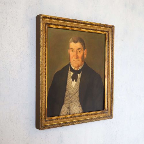 ANTIQUE OIL PORTRAIT OF GIROLAMO LUXARDO ITALIAN NOBLEMAN CIRCA 1840 - ADDITIONAL PHOTO 7