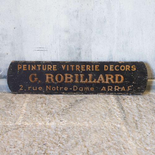 FRENCH BELLE POQUE ERA HAND PAINTED TRADE SIGN IN ORIGINAL CONDITION 18701914 - ADDITIONAL PHOTO 1