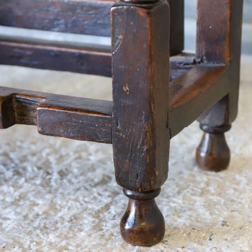 17TH CENTURY ENGLISH OAK GATELEG DROPLEAF TABLE WITH BOBBIN TURNED LEGS - ADDITIONAL PHOTO 9