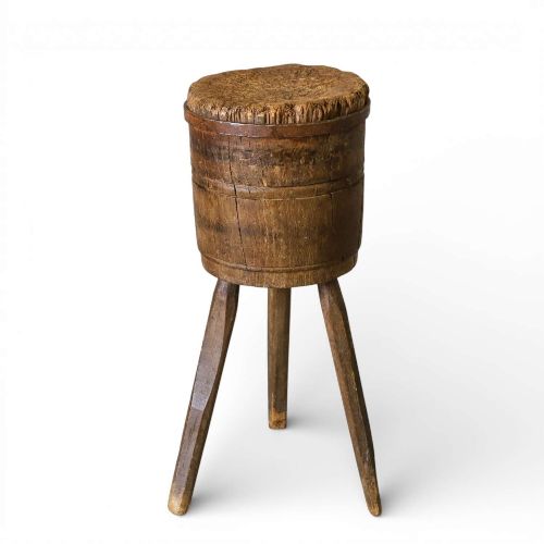 VINTAGE FRENCH CHARCUTERIE CHOPPING BLOCK IN OAK ELM SCULPTURAL RUSTIC BUTCHERS BLOCK