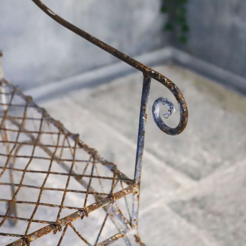 FRENCH GOTHICINFLUENCED METAL GARDEN BENCH - ADDITIONAL PHOTO 6