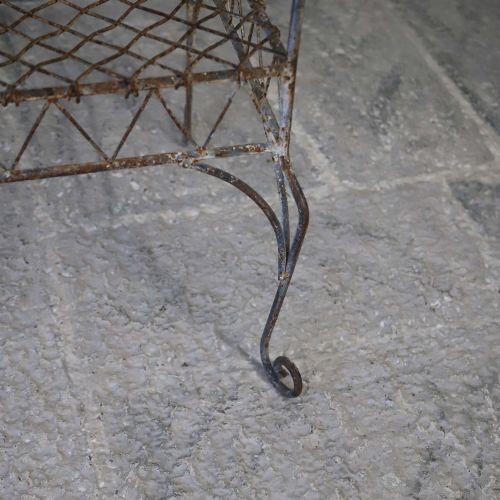 FRENCH GOTHICINFLUENCED METAL GARDEN BENCH - ADDITIONAL PHOTO 8