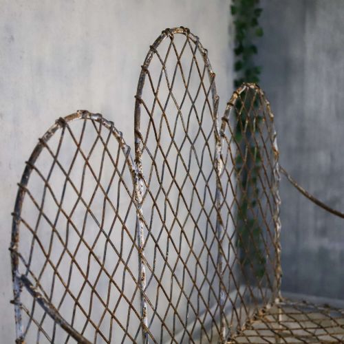FRENCH GOTHICINFLUENCED METAL GARDEN BENCH - ADDITIONAL PHOTO 10