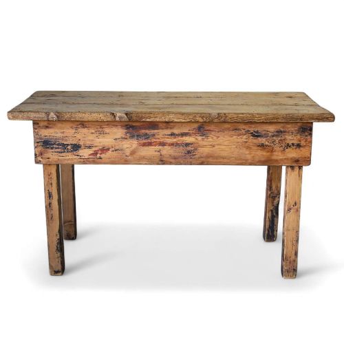 EARLY 20TH C CIRCA 1930 WELSH PINE FARMHOUSE WORK TABLE RUSTIC CONSOLE OR KITCHEN PIECE