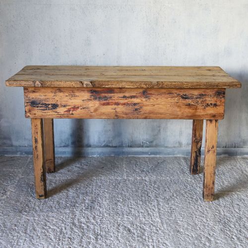 EARLY 20TH C CIRCA 1930 WELSH PINE FARMHOUSE WORK TABLE RUSTIC CONSOLE OR KITCHEN PIECE - ADDITIONAL PHOTO 1
