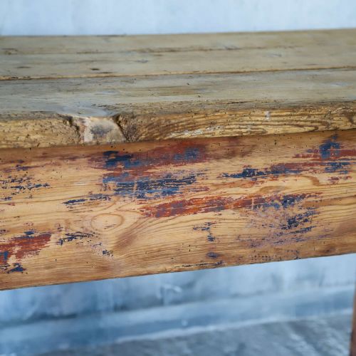 EARLY 20TH C CIRCA 1930 WELSH PINE FARMHOUSE WORK TABLE RUSTIC CONSOLE OR KITCHEN PIECE - ADDITIONAL PHOTO 5