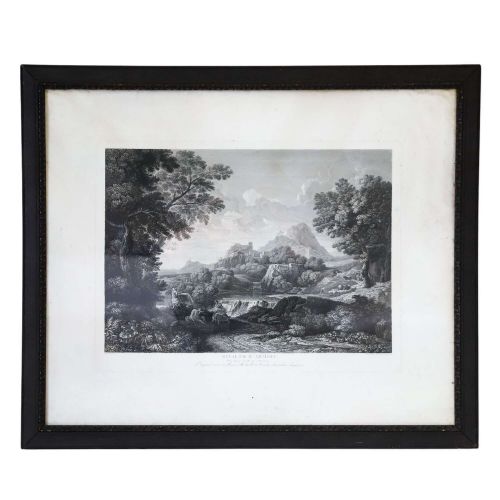 FRENCH 18TH CENTURY ENGRAVING RINALDO E ARMIDA IN ORIGINAL FRAME TIMELESS HERITAGE