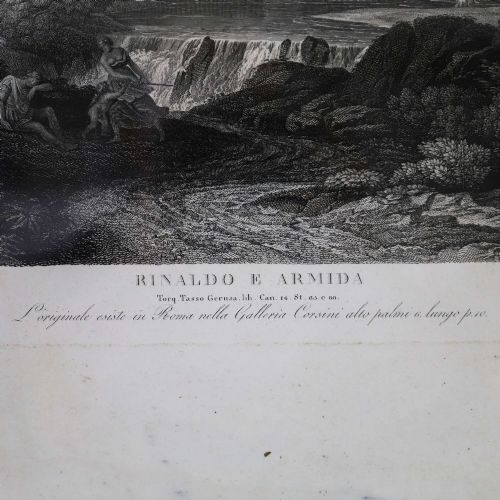 FRENCH 18TH CENTURY ENGRAVING RINALDO E ARMIDA IN ORIGINAL FRAME TIMELESS HERITAGE - ADDITIONAL PHOTO 3