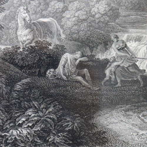 FRENCH 18TH CENTURY ENGRAVING RINALDO E ARMIDA IN ORIGINAL FRAME TIMELESS HERITAGE - ADDITIONAL PHOTO 4