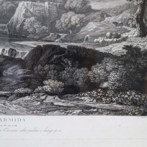 FRENCH 18TH CENTURY ENGRAVING RINALDO E ARMIDA IN ORIGINAL FRAME TIMELESS HERITAGE - ADDITIONAL PHOTO 5