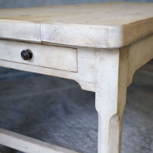 ENGLISH 19TH CENTURY CIRCA 1880 COUNTRY HOUSE PREP TABLE LATER PAINT - ADDITIONAL PHOTO 11
