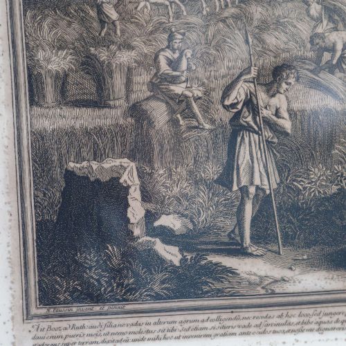 ENGRAVING OF POUSSINS THE SUMMER RUTH BOAZ A TIMELESS 17TH CENTURY TREASURE - ADDITIONAL PHOTO 4